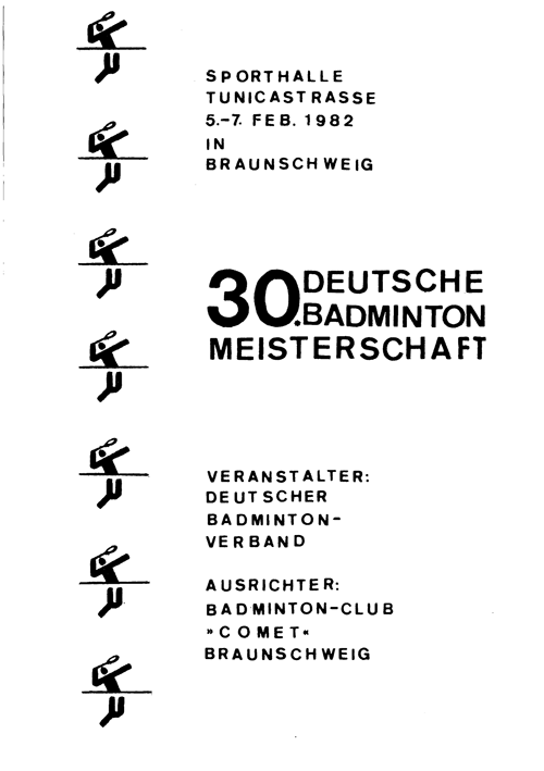 Heftcover zur Deutschen Meisterschaft 1982