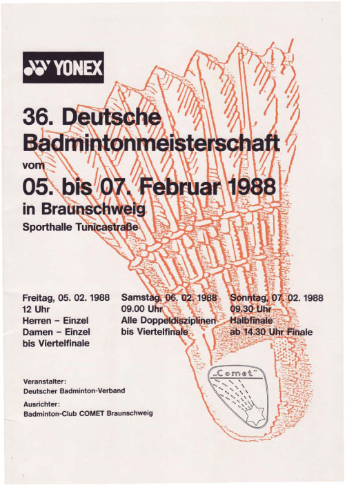 Cover zum Heft der Deutschen Meisterschaft 1988