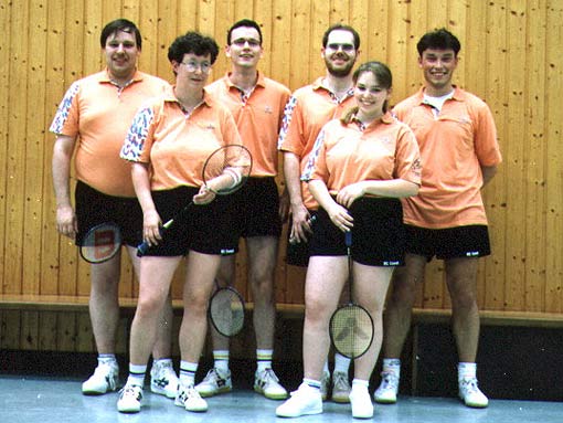 Unser Team in der 1. Kreisklasse v.l.n.r.: Jens Borchert, Doris Dösselmann, Frank Gustke, Andreas Blesse, Andrea Robschink, Stefan Sander.