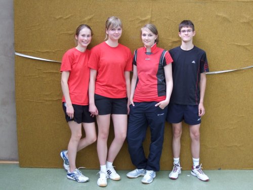Unser Jugendteam (von links nach rechts): Luise Schröder, Mandy Brodmann, Sina Sonnenberg, Martin Zabicki